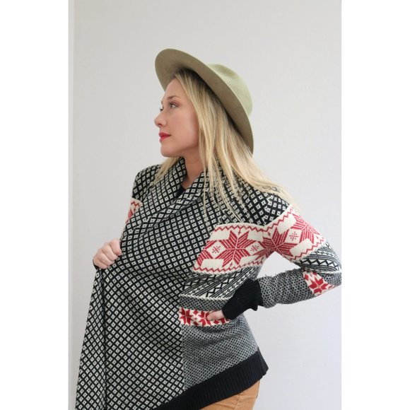 Telluride Lambswool Holiday Snowflake Sweater in Women's Extra Small to Small - Picture 1 of 9